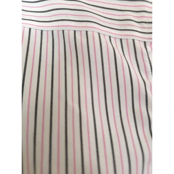 Lauren Ralph Lauren Shirt Womens M Pink Stripe Button Down Non Iron - Picture 12 of 12